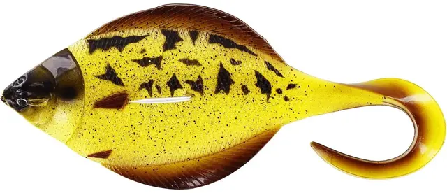 Westin Flat Matt Jig Golden Flounder Realistisk kveitejigg 24,5cm 400g 