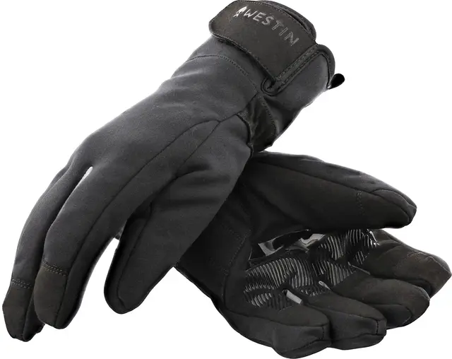 Westin Windster Gloves Carbon Black XL Vindtette fiskehansker 